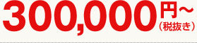 300,000円~(税抜き)